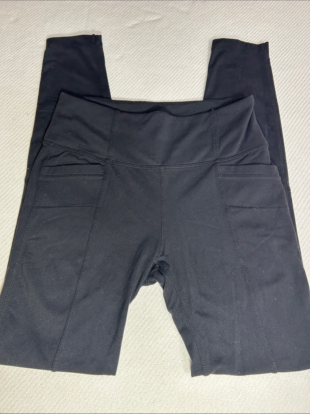 Athleta High-Rise Black Pocket Leggings